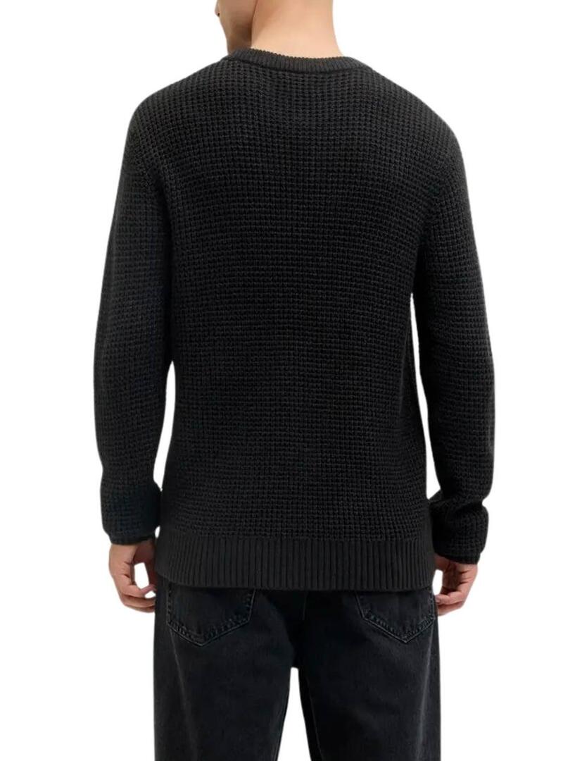 Maglia Jack and Jones Global nera per uomo.