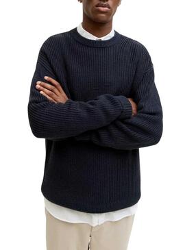 Maglia Jack and Jones Kaito blu scuro per uomo.