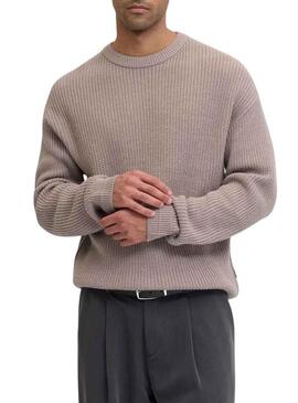 Maglia Jack and Jones Kaito beige per uomo