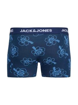 Pacco di mutande Jack and Jones Anthony blu per uomo