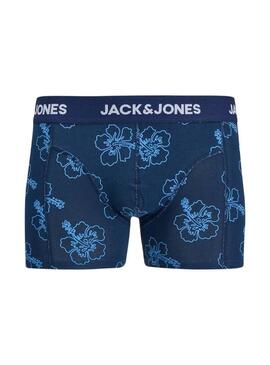Pacco di mutande Jack and Jones Anthony blu per uomo