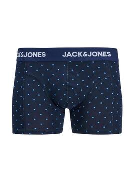 Pacco di mutande Jack and Jones Anthony blu per uomo