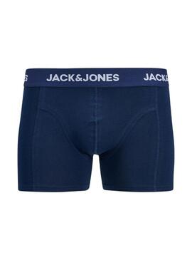 Pacco di mutande Jack and Jones Anthony blu per uomo