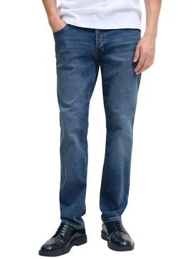 Pantaloni di jeans Jack and Jones Tim blu per uomo.