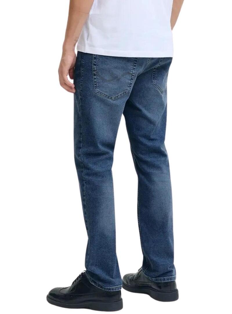 Pantaloni di jeans Jack and Jones Tim blu per uomo.