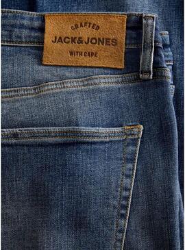 Pantaloni in denim Jack and Jones Glenn Cooper blu per uomo