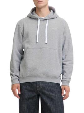 Felpa Jack and Jones Cocover grigia per uomo