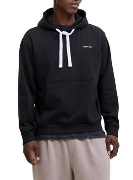 Felpa Jack and Jones Cocover nera per uomo