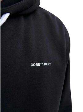 Felpa Jack and Jones Cocover nera per uomo