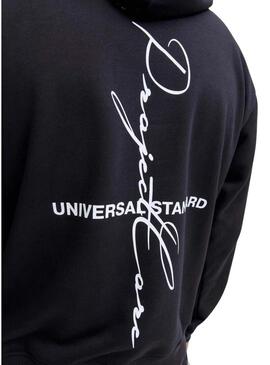 Felpa Jack and Jones Cocover nera per uomo