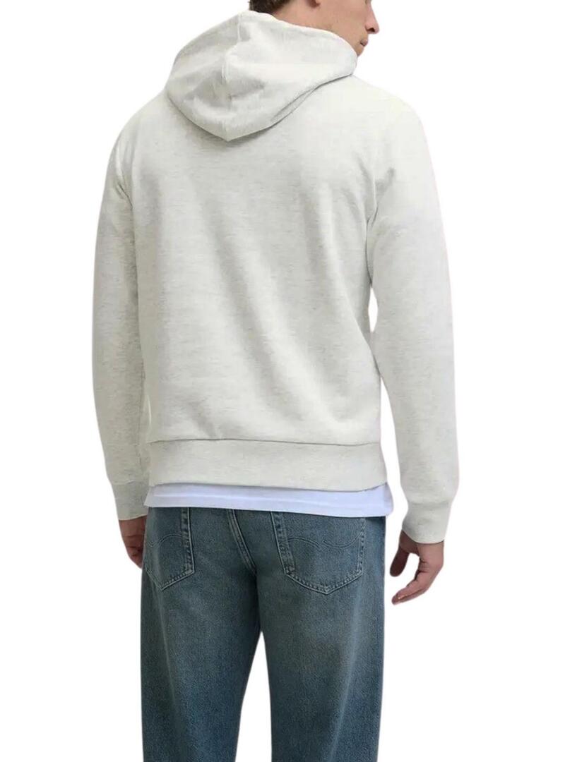 Felpa Jack and Jones grigia per uomo