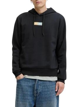 Felpa Jack and Jones nera per uomo