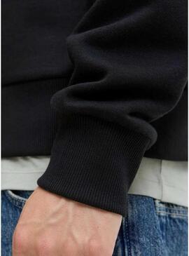 Felpa Jack and Jones nera per uomo