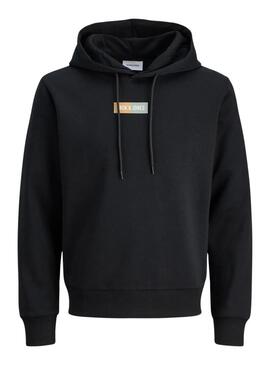 Felpa Jack and Jones nera per uomo