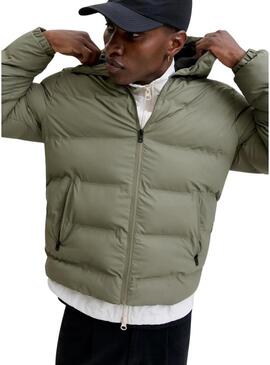 Giacca trapuntata Jack and Jones Elements verde per uomo