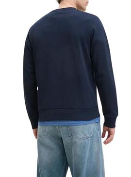 Felpa Jack and Jones Brandy blu scuro per uomo
