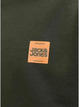 Felpa Jack and Jones Brandy verde per uomo