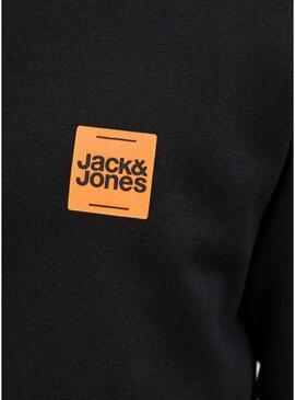 Felpa Jack and Jones Brandy nera per uomo