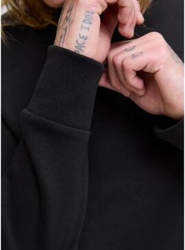 Felpa Jack and Jones Brandy nera per uomo