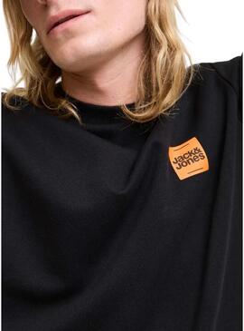 Felpa Jack and Jones Brandy nera per uomo