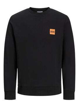 Felpa Jack and Jones Brandy nera per uomo