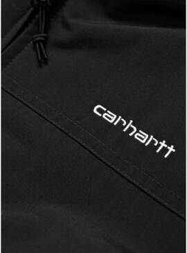 Giacca Carhartt Sail nera con cappuccio per uomo.