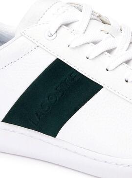 Sneaker Lacoste Carnaby Evo Bianco Verde Uomo