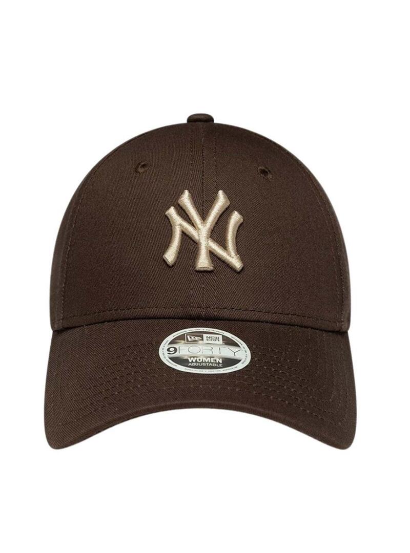 Cappellino New Era Essential Midi 9FORTY marrone per donna