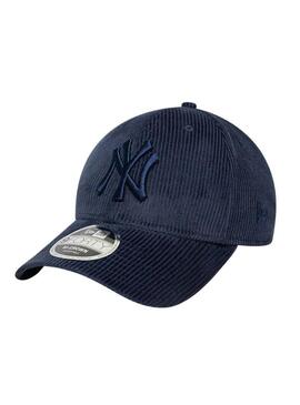 Cappello New Era Cord Yankees MLB Cord 9FORTY blu marino