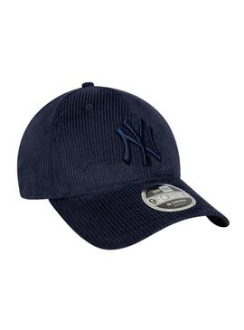 Cappello New Era Cord Yankees MLB Cord 9FORTY blu marino