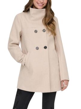 Cappotto Only Blake beige per donna