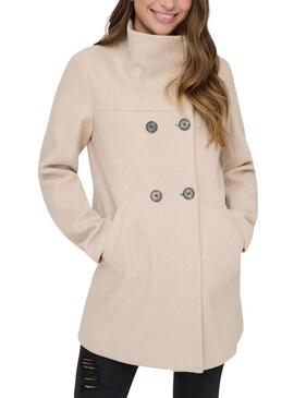 Cappotto Only Blake beige per donna