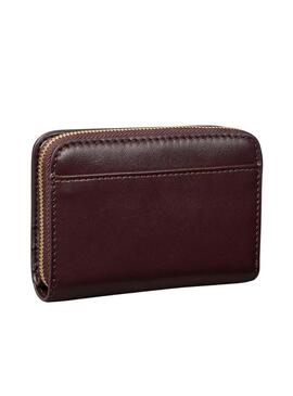 Borsa mediana Calvin Klein con patta bordeaux per donna.