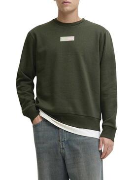 Felpa Jack and Jones Pam verde per uomo