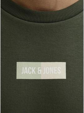 Felpa Jack and Jones Pam verde per uomo
