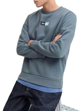 Felpa Jack and Jones Pam grigia per uomo