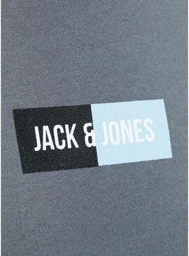 Felpa Jack and Jones Pam grigia per uomo
