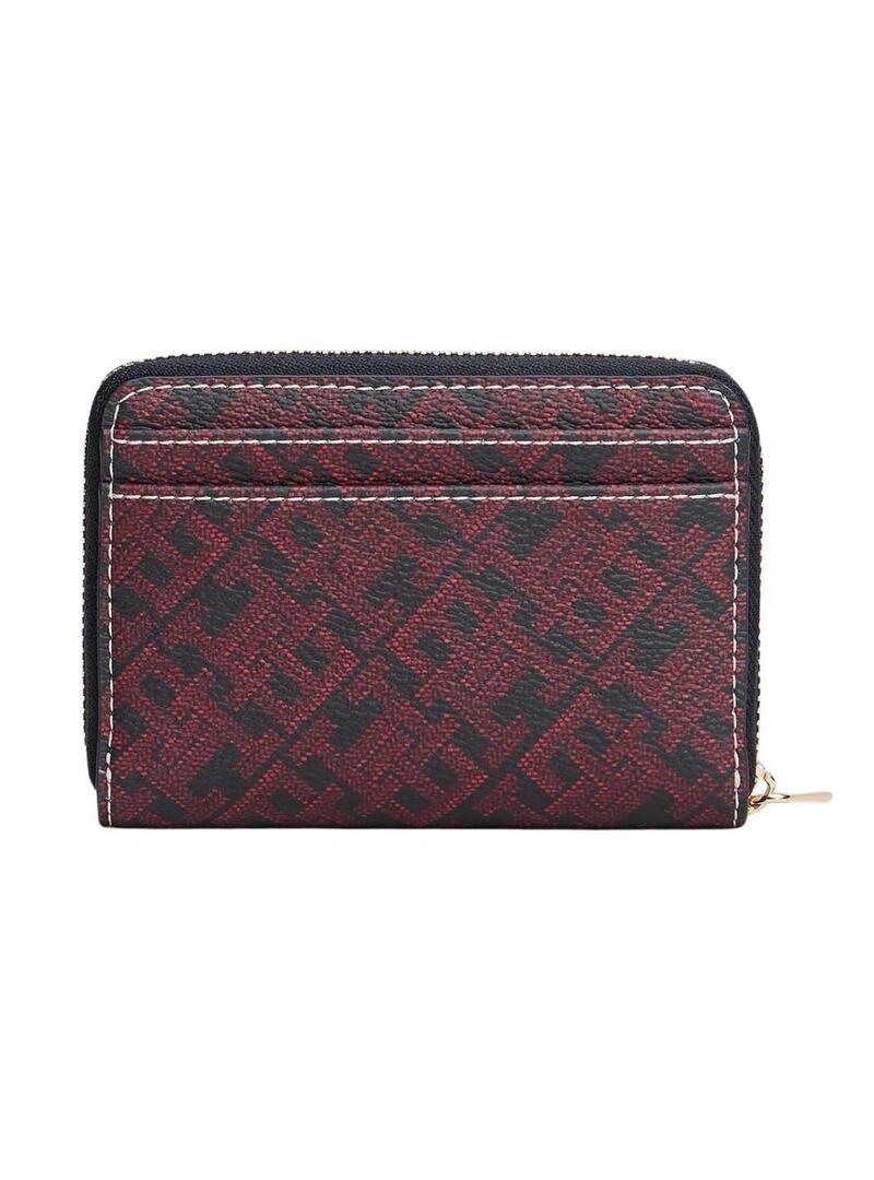 Borsa Tommy Hilfiger Icon stampa monogramma marina per donna