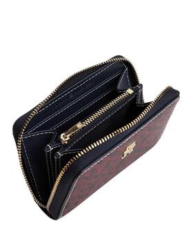 Borsa Tommy Hilfiger Icon stampa monogramma marina per donna