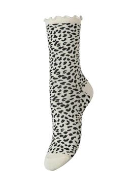 Confezione da 3 calze Pieces leopardate da donna