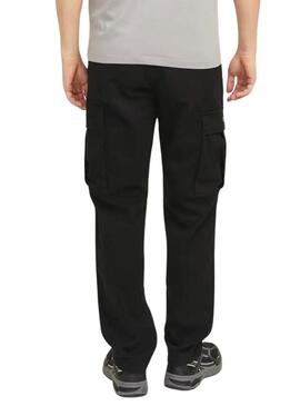 Pantalone nero Jack and Jones Kane per uomo.