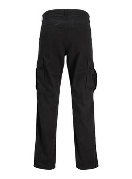 Pantalone nero Jack and Jones Kane per uomo.