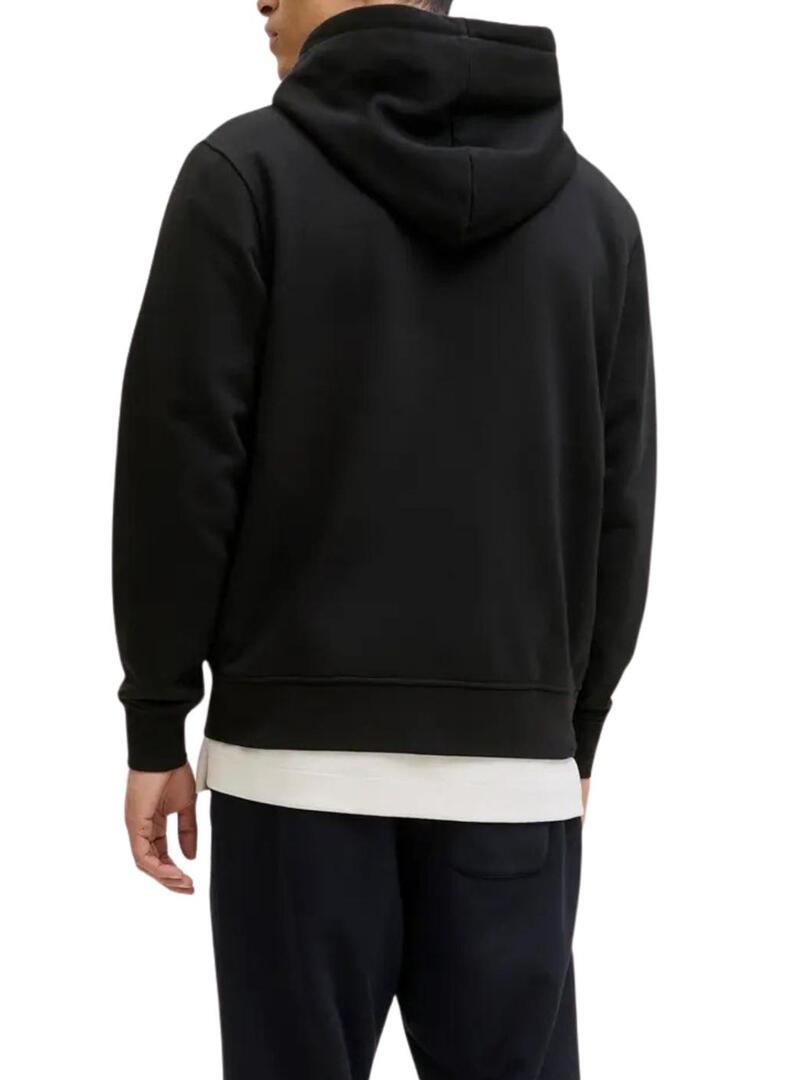 Felpa Jack and Jones Soho nera per uomo