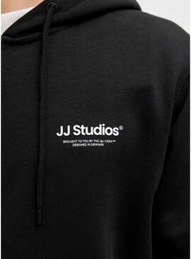 Felpa Jack and Jones Soho nera per uomo