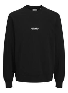 Felpa Jack and Jones Soho JJ Studios nera per uomo.