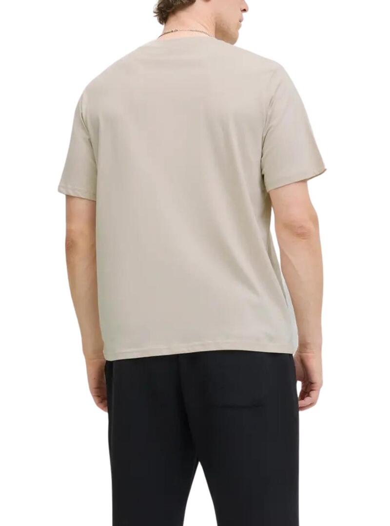 Maglietta Jack and Jones Soho beige per uomo