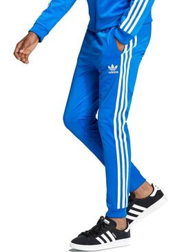 Pantaloni Adidas Superstar Blu Bambino