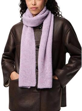 Sciarpa Pieces Milla malva per donna.