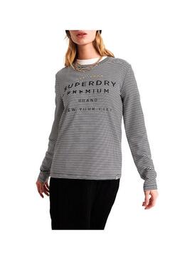 T-Shirt Superdry Dunne Black Donna