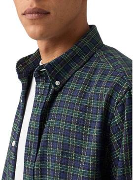 Camicia Levi's Authentic Button a quadri verde per uomo